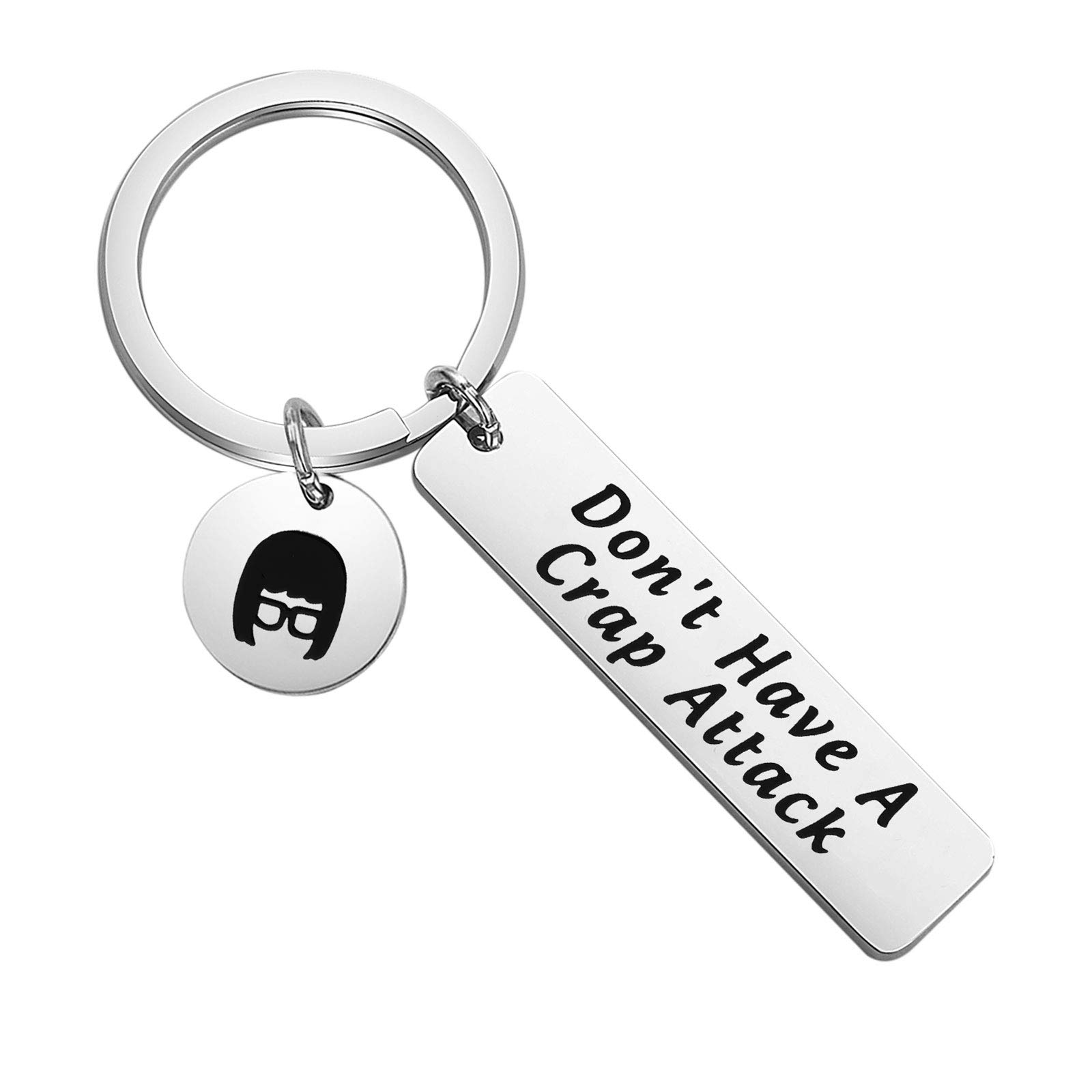 TGBJE Funny Gaming Keychain - 'Don't Have A Crap Attack' Novelty Gift for Gamers & Game Lovers - Perfect for Gaming Conventions, Birthday Presents & Esports Events