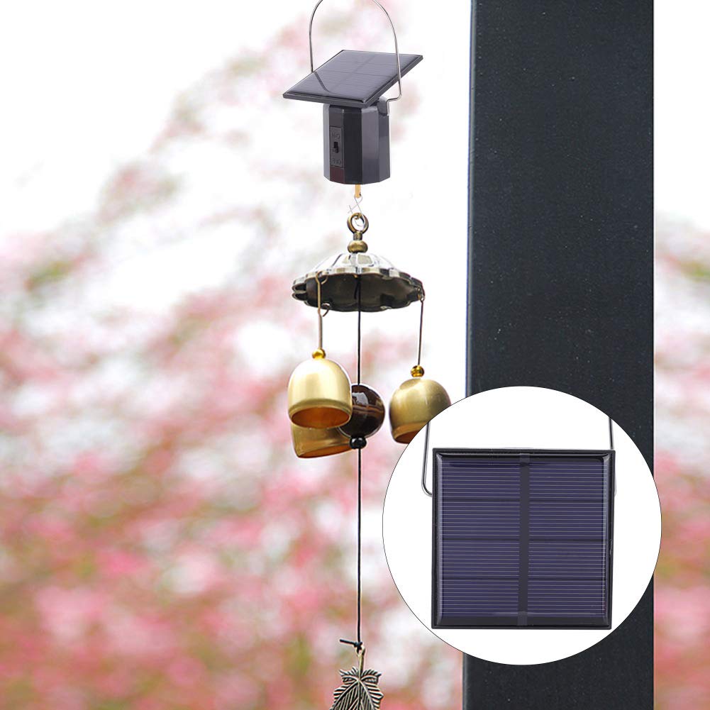 Joyzan Solar Wind Spinner Motor - Solar Powered Hanging Rotating Display for Wind Chimes & Garden Decor with Automatic Hook - Perfect for Patio, Lawn & Entryway Decoration