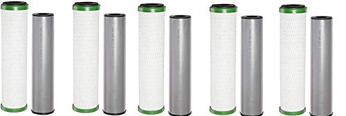 Pentek P-250 Under Sink Water Filtration System - 5-Pack Replacement Filters for Clean Drinking Water - Perfect for Kitchen, RV, and Office Use