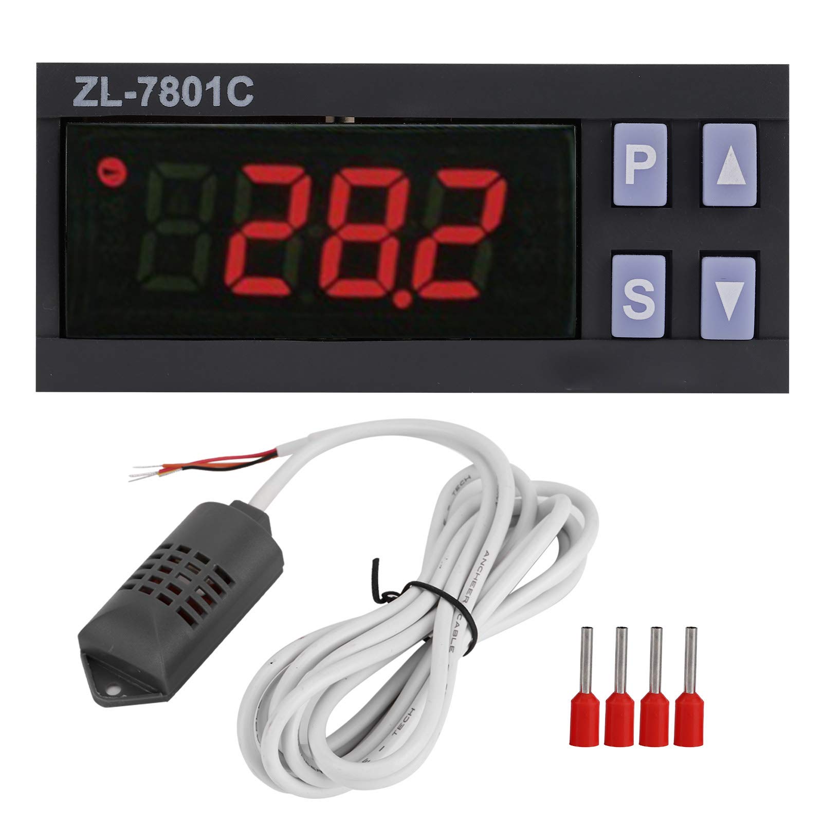 Junlucki Digital Temperature Controller - LCD Screen for Incubators & Climate Rooms