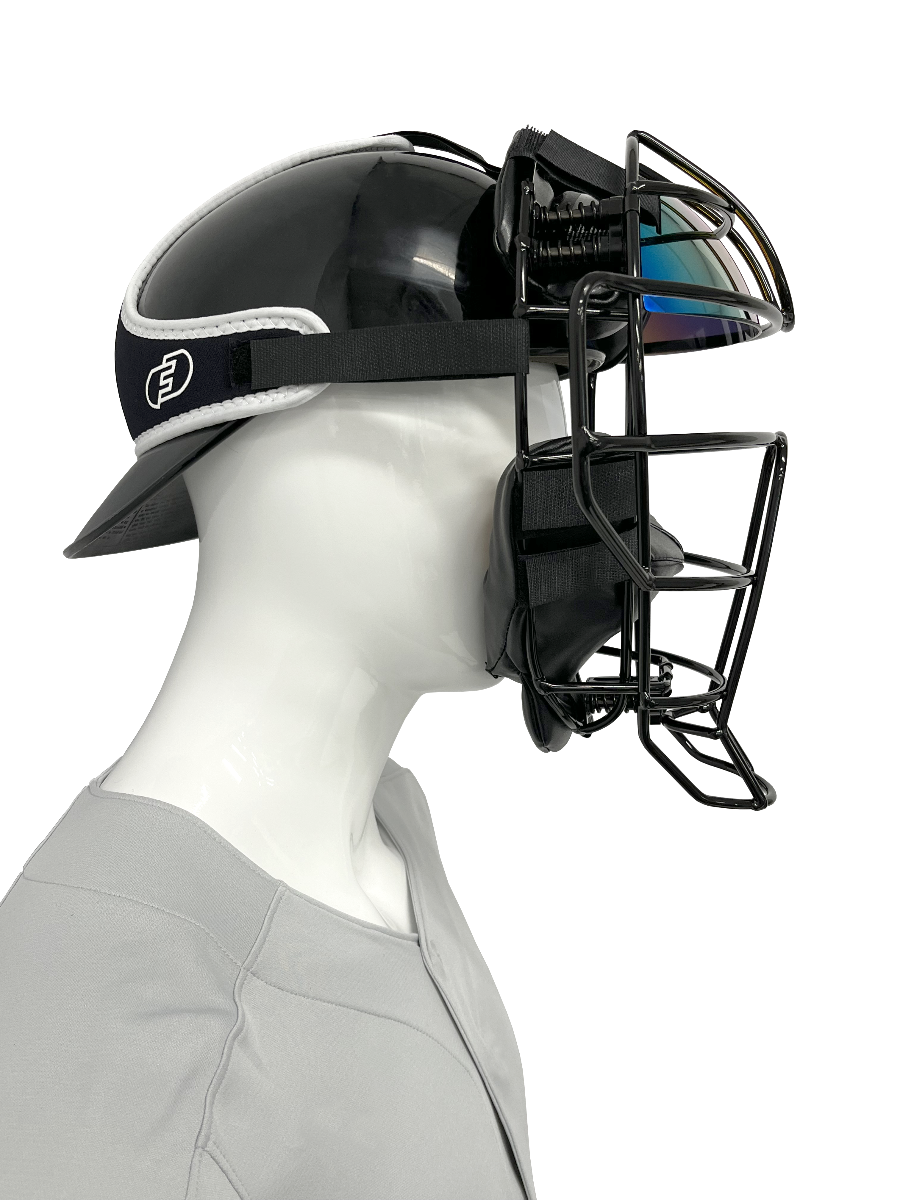 FORCE3 Traditional Mask Pro Harness - Baseball & Softball Umpire Face Protection Gear for Safe & Comfortable Game Officiating