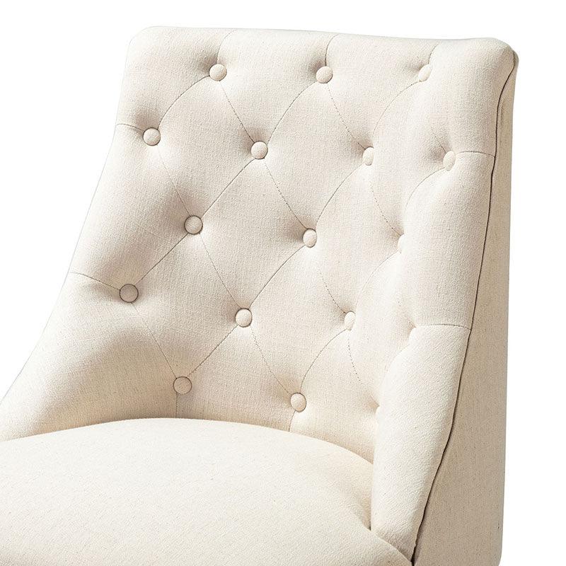Estelle Upholstered Tufted Office Chair - Ergonomic Desk Chair with Lumbar Support for Home & Office Workspace | Comfortable Computer Chair for Long Hours Sitting