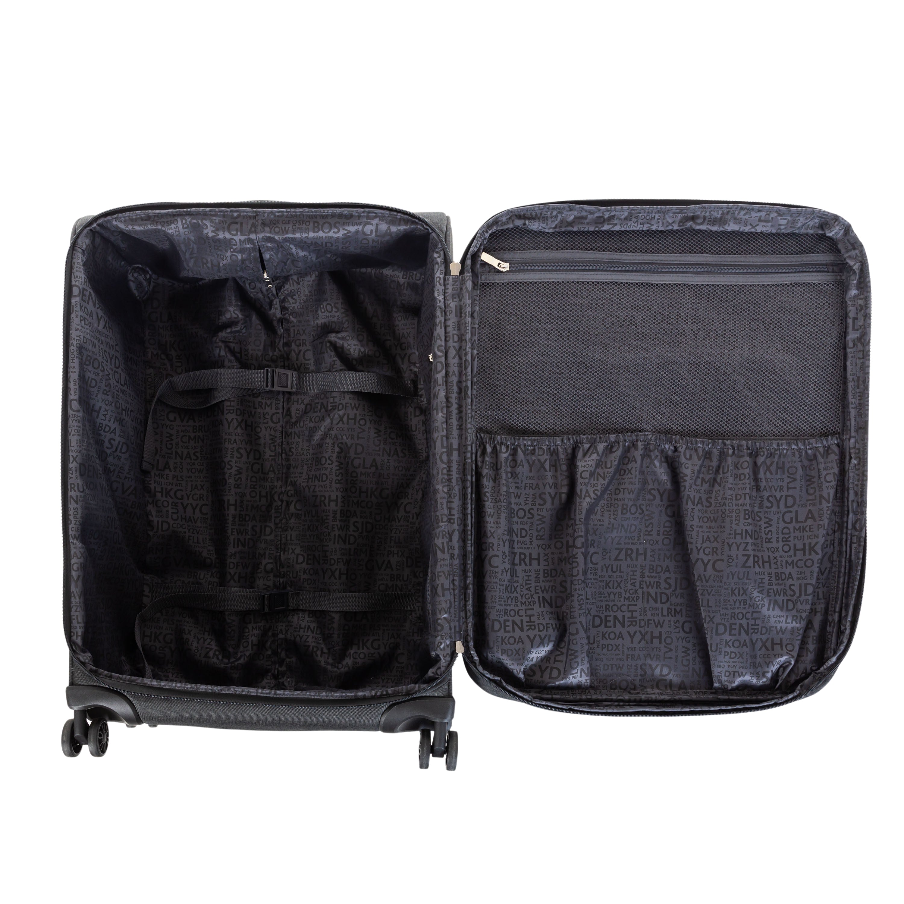 Air Canada Belmont 3-Piece Spinner Luggage Set - Lightweight Expandable Suitcase with 360° Wheels for Travel, Business Trips & Vacations