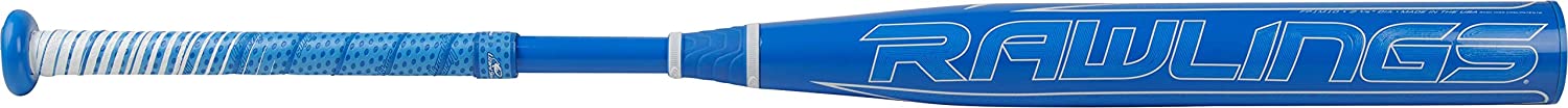 2021 Rawlings Mantra Fastpitch Softball Bat - Composite Material, Blue/White Design - Perfect for Youth & Adult Softball Games, Tournaments & Practice Sessions