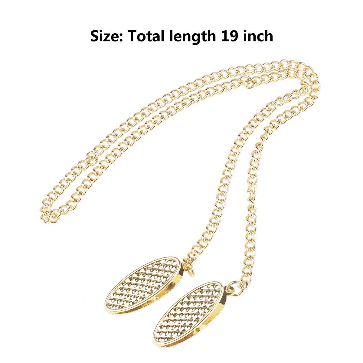 Durable Metallic Napkin Chain Bib Holder - Gold Alloy Napkin Clip for Table Setting, Party Decor, and Formal Dining Accessories