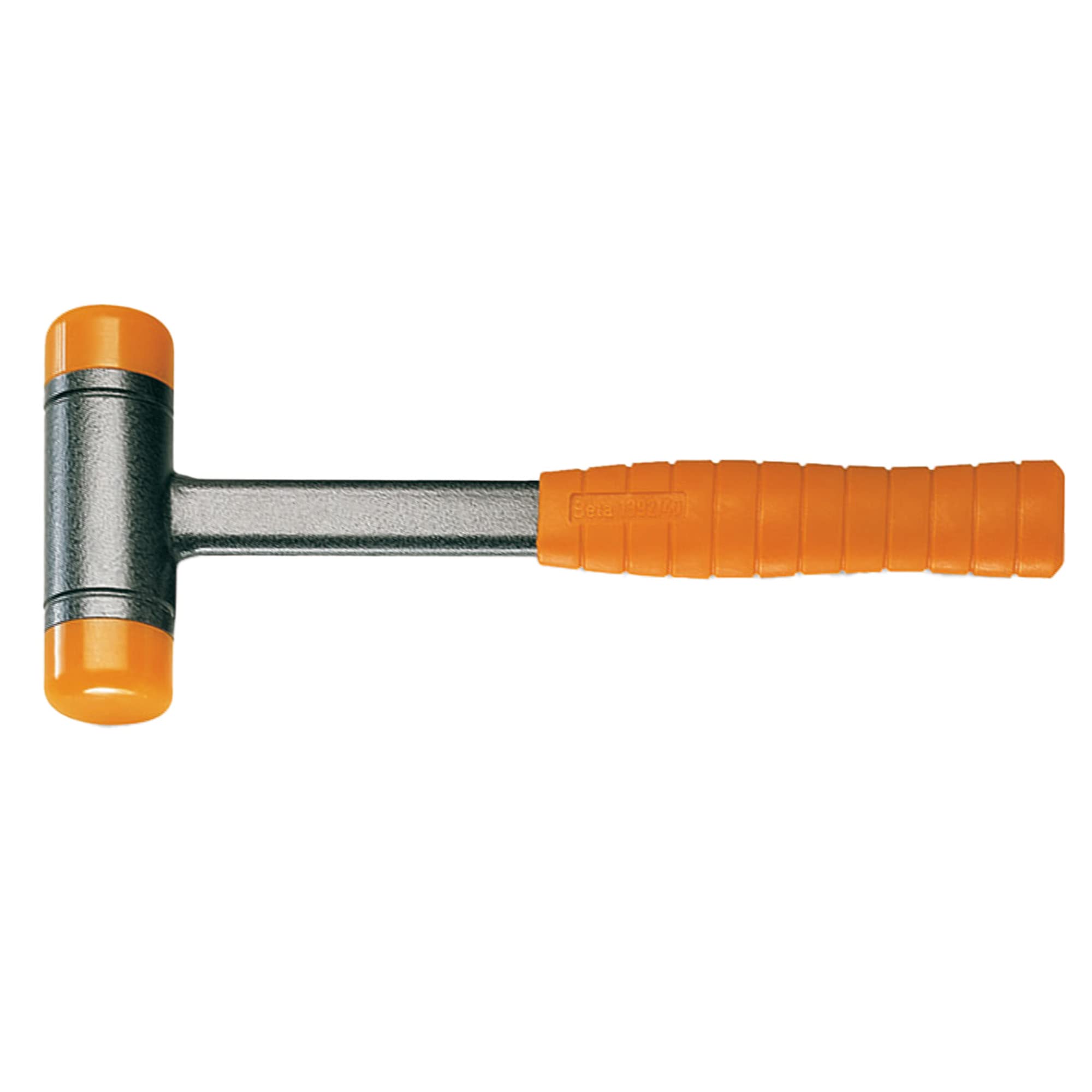 Beta 1392 Dead-Blow Hammer with Interchangeable Plastic Face & Steel Shaft - 60mm Face for Automotive, Woodworking, and Metalworking Projects