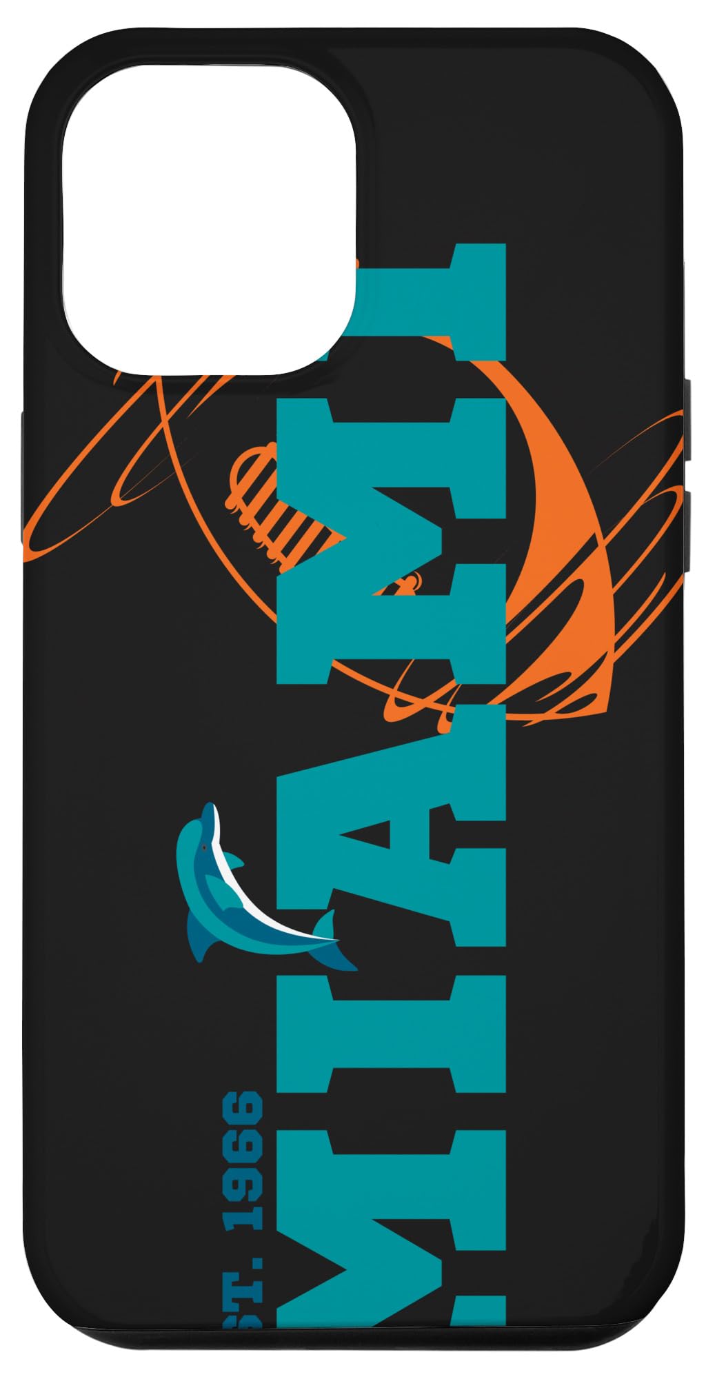iPhone 12 Pro Max Case - Miami Dolphins NFL Team Design, Shockproof & Slim Protective Cover for Sports Fans | Perfect for Game Day, Travel & Everyday Use