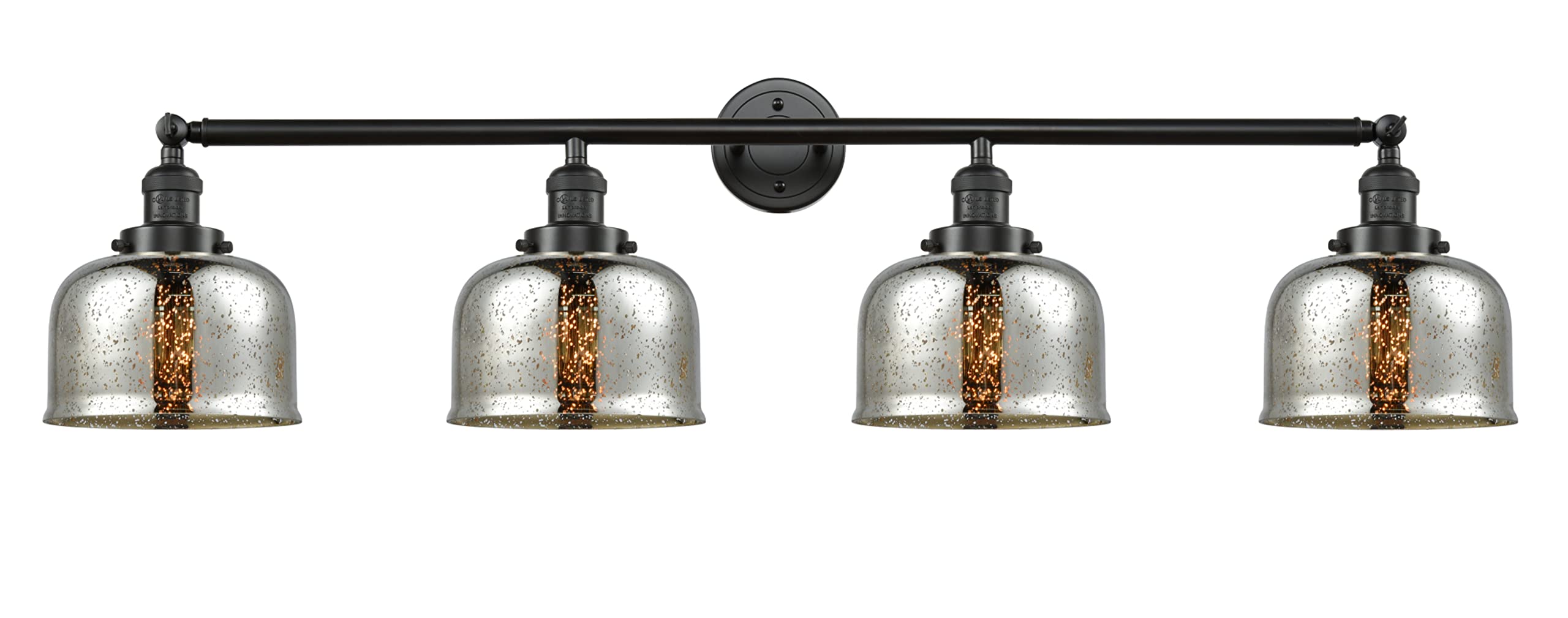 Franklin Restoration Collection 4-Light Bathroom Vanity Fixture in Bronze - Elegant Lighting for Modern Bathrooms & Powder Rooms