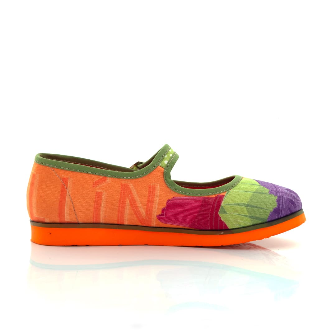 Medellín Primaveral Macondas® Women's Illustrated Mary Jane Shoes - Comfortable & Stylish Flats for Casual Wear, Office & Special Occasions