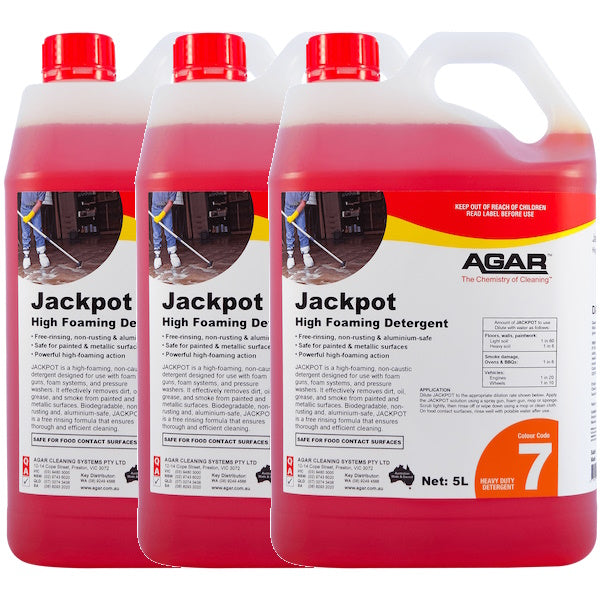 Agar Jackpot High Foam Degreaser - Heavy Duty Foaming Cleaner for Pressure Washer & Foam Cannon | Perfect for Car Wash, Driveway Cleaning & Industrial Degreasing