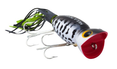 Topwater Bass Fishing Lure - Hula Popper with Realistic Action for Freshwater & Saltwater - Perfect for Casting, Trolling & Shore Fishing