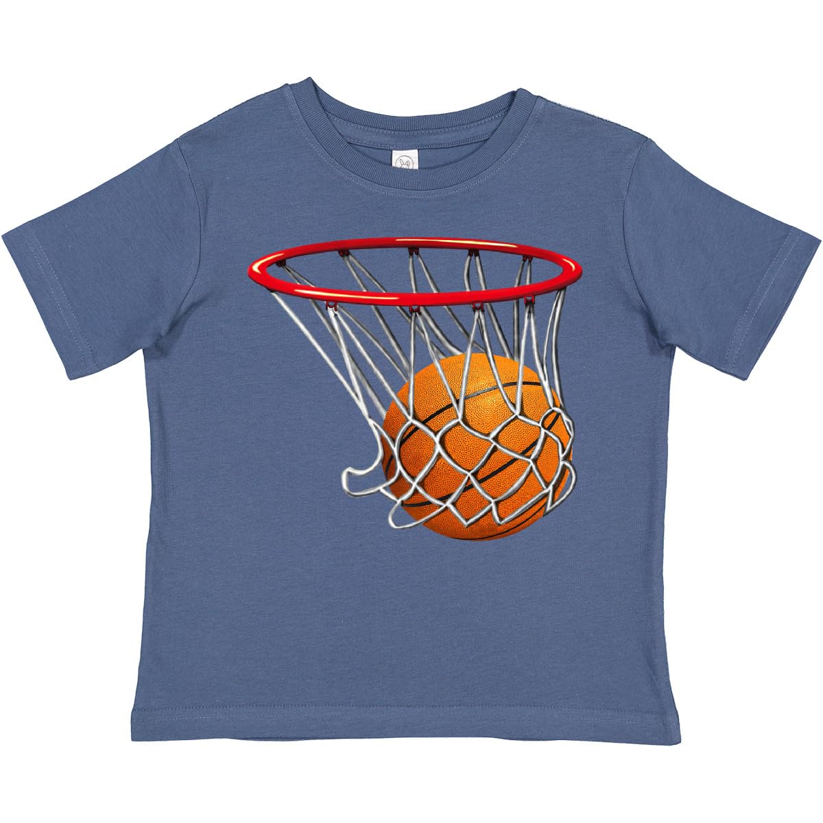 Inktastic Basketball Swish Toddler T-Shirt - Cute Basketball Design for Kids - Perfect for Playtime, Sports Events & Casual Wear