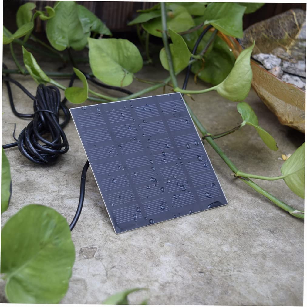 Decdeal 1.6W Solar Water Pump with 4 Nozzles - Outdoor Solar Fountain Kit for Small Ponds, Garden, Fish Tank & Patio | Perfect for Backyard Decor, Bird Baths & Water Features