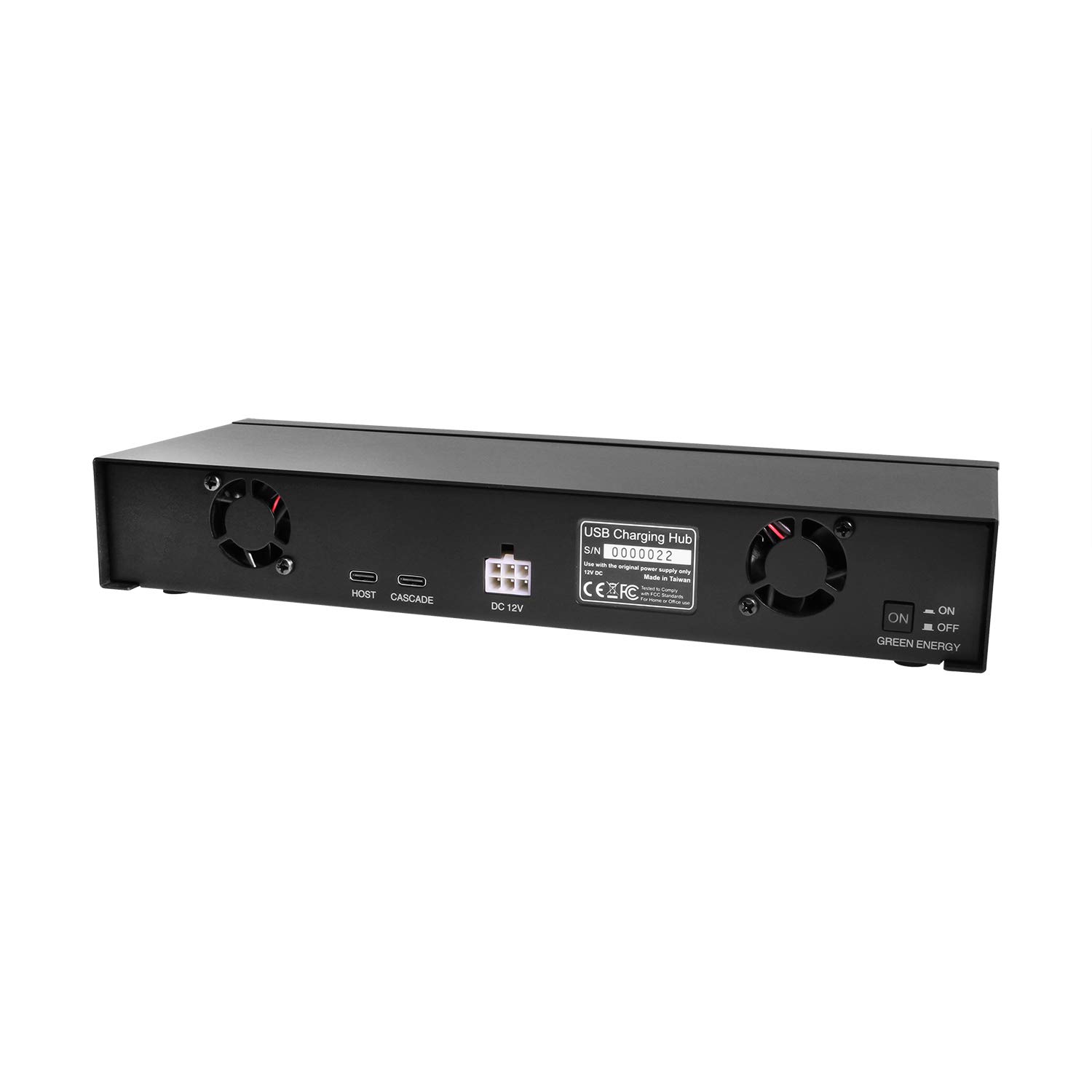 12-Port Industrial USB-C Charging Station - 3A Fast Charging per Port, Sync & Charge Multiple Devices - Perfect for Offices, Workshops & Smart Homes
