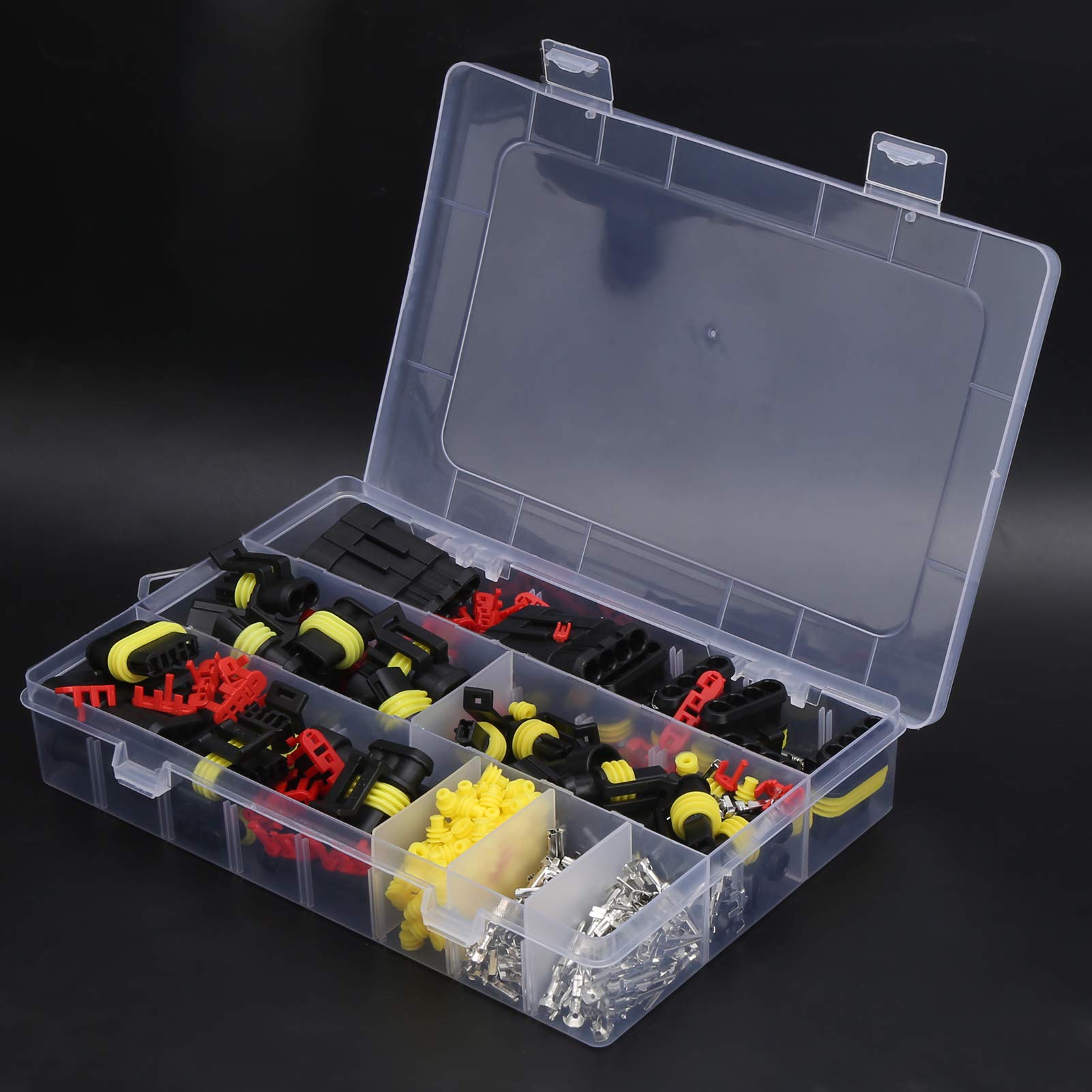 352 Pcs Automotive Waterproof Wire Connectors Kit - Electrical Wire Connector Plugs & Terminals for Car, Truck, Boat - Ideal for Vehicle Wiring, Marine Applications & DIY Electrical Projects