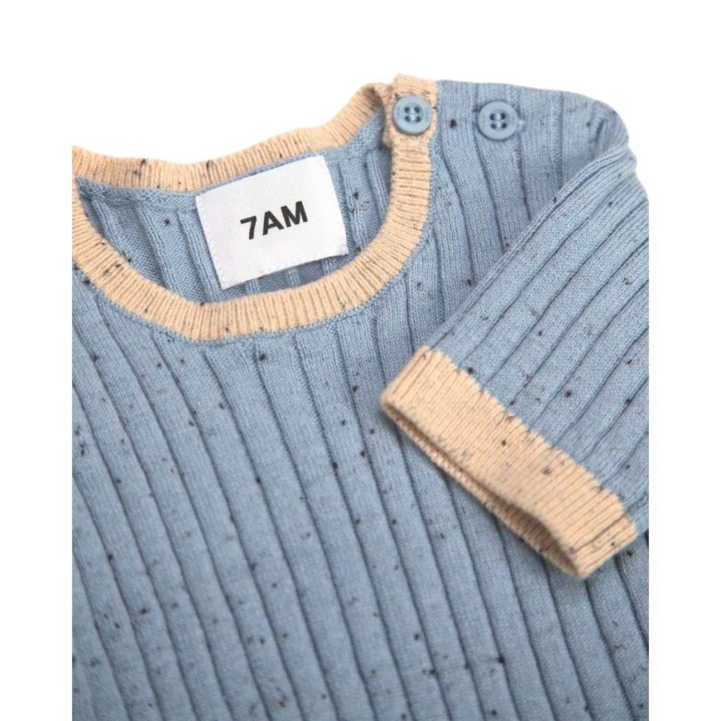 7AM Short Sleeve Baby T-Shirt - Hug Me Collection | Soft Cotton Unisex Crew Neck Tee for Infants & Toddlers | Comfy Casual Wear for Playdates, Daycare & Family Outings