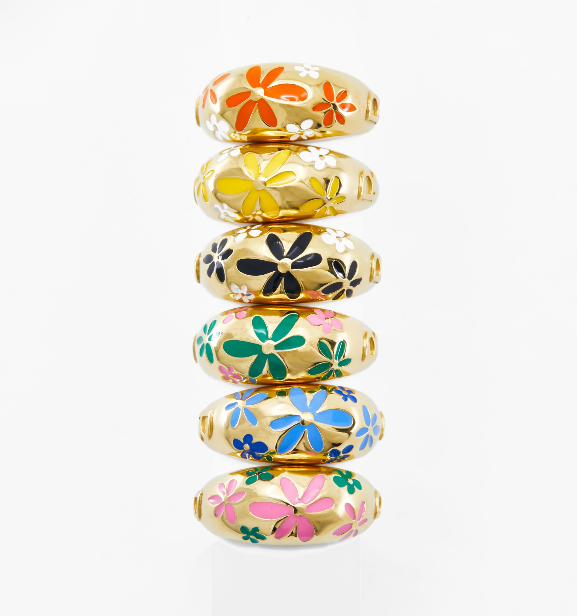 Elegant Green Flower Ring for Women - Dainty Floral Jewelry Gift for Her - Perfect for Weddings, Parties & Everyday Wear