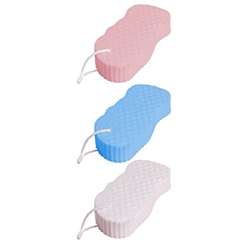 FRCOLOR Natural Loofah Sponge for Kids & Adults - Soft Exfoliating Bath Sponge, Shower Back Brush, Body Wash Scrubber - Gentle Skin Care Tool for Women, Men & Baby - Perfect for Daily Shower, Spa & Exfoliation