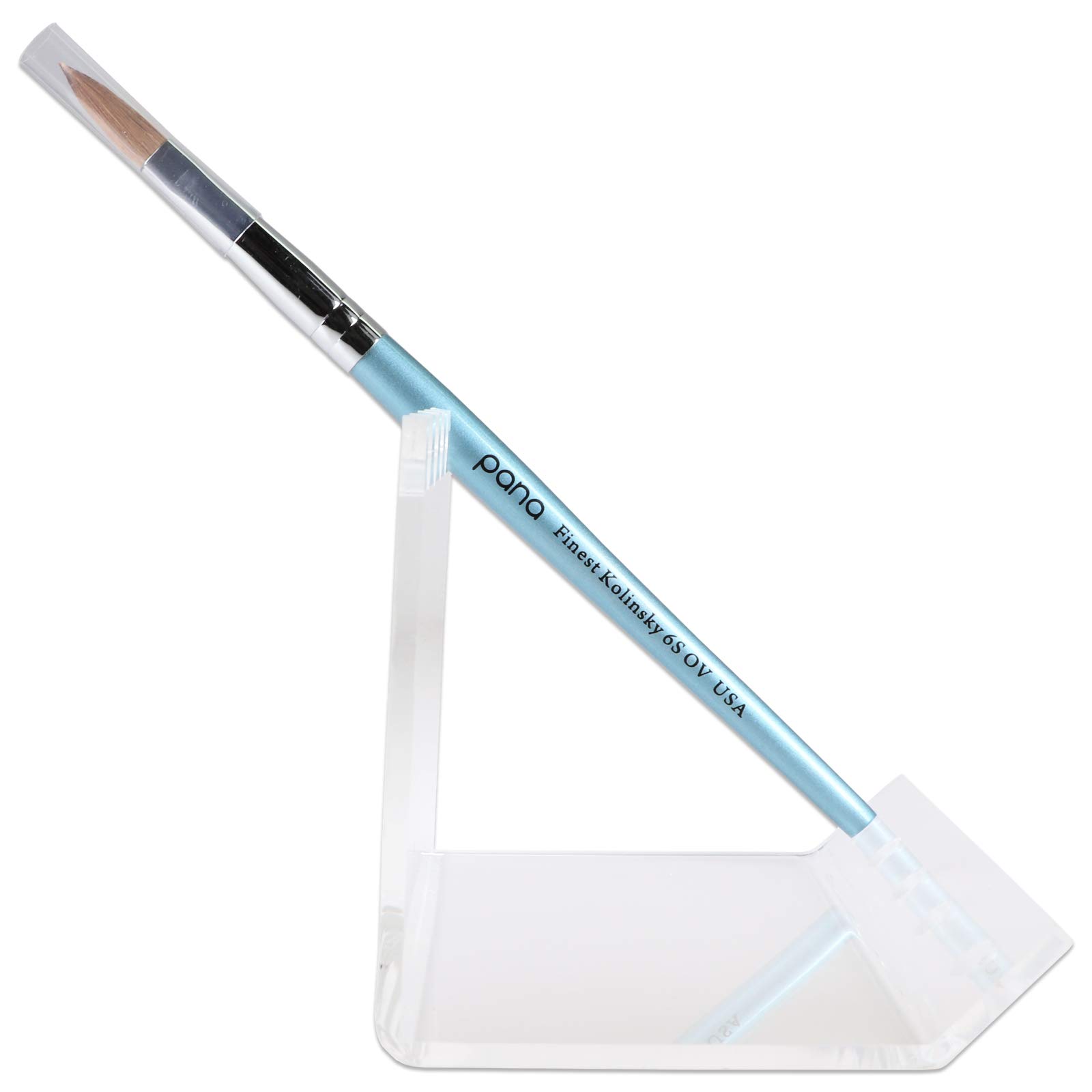 Beauticom 5-Slot Clear Acrylic Makeup Brush Holder - Vertical Stand for Cosmetic Brushes, Powder Brushes, Nail Art Tools, Pens & Markers (20-Piece Set) - Perfect for Salon, Vanity & Bathroom Organization