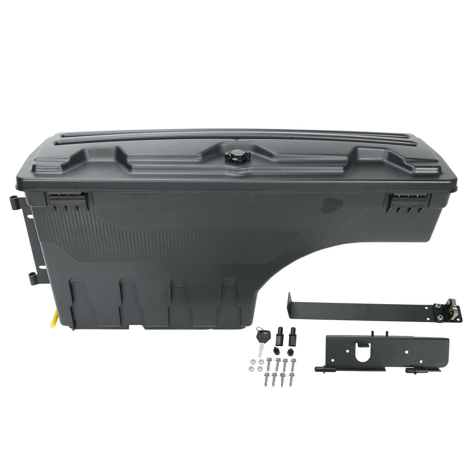 Lockable Truck Bed Storage Box - Heavy Duty Tool Box for 97-14 Ford F150 F-150 Pickup (Driver Side Rear Left) | Secure Gear Storage for Camping, Work & Outdoor Adventures