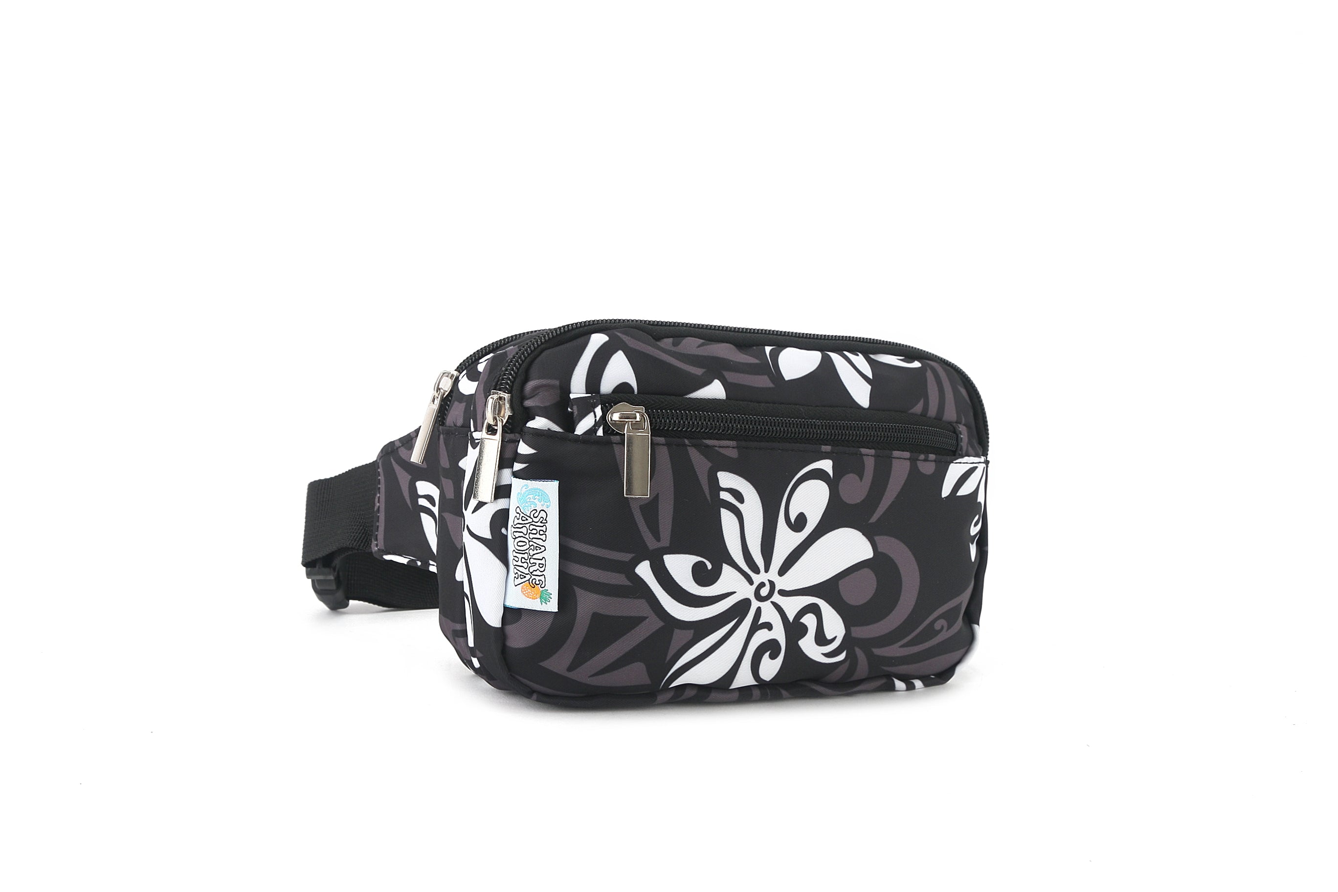 Kasie Tiare Infinity Black Belt Bag - Stylish and Functional Waist Pack for Travel, Running, and Everyday Use