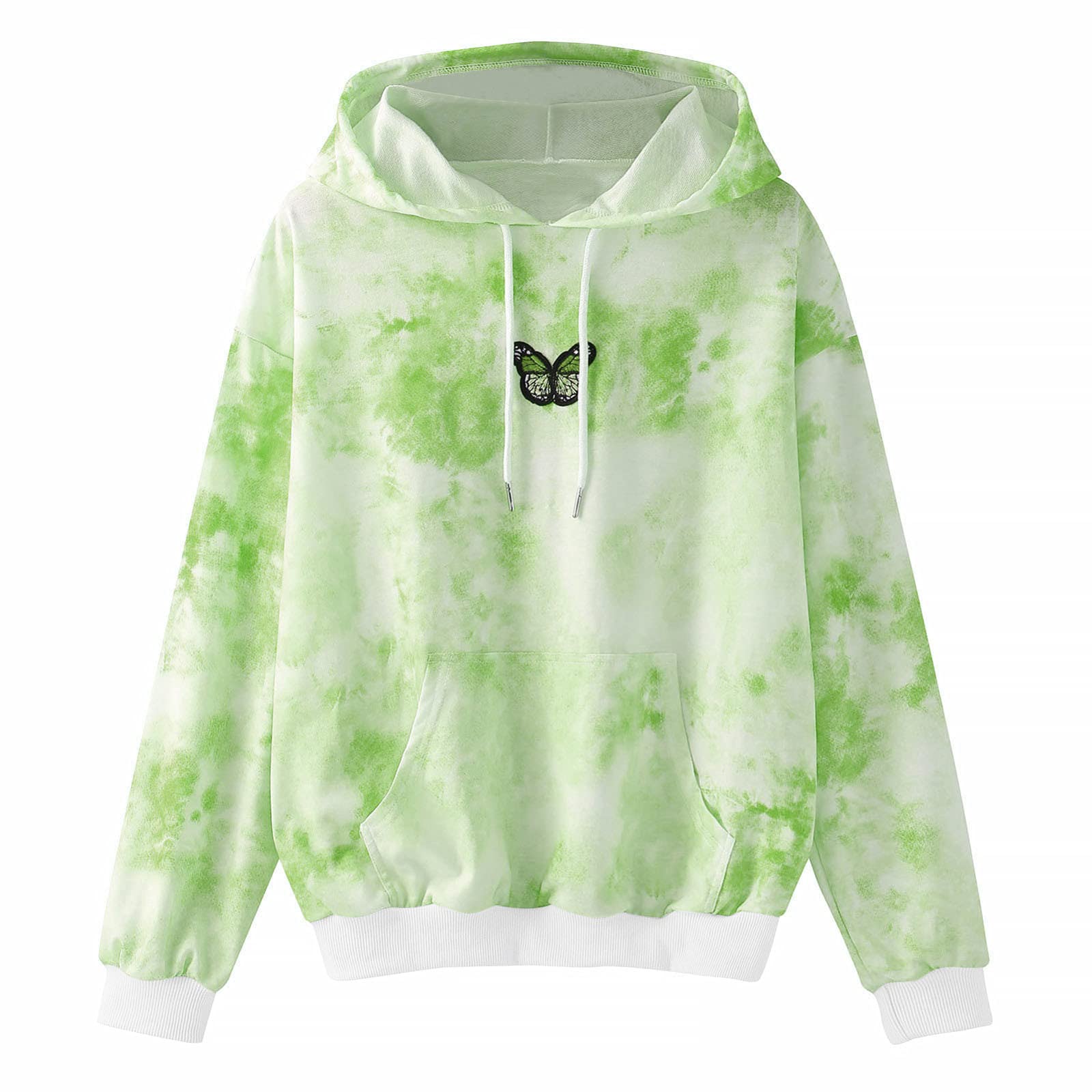 Cute Cartoon Striped Hoodie for Women - Long Sleeve Pullover Sweatshirt with Drawstring | Casual Workout & Lounge Wear