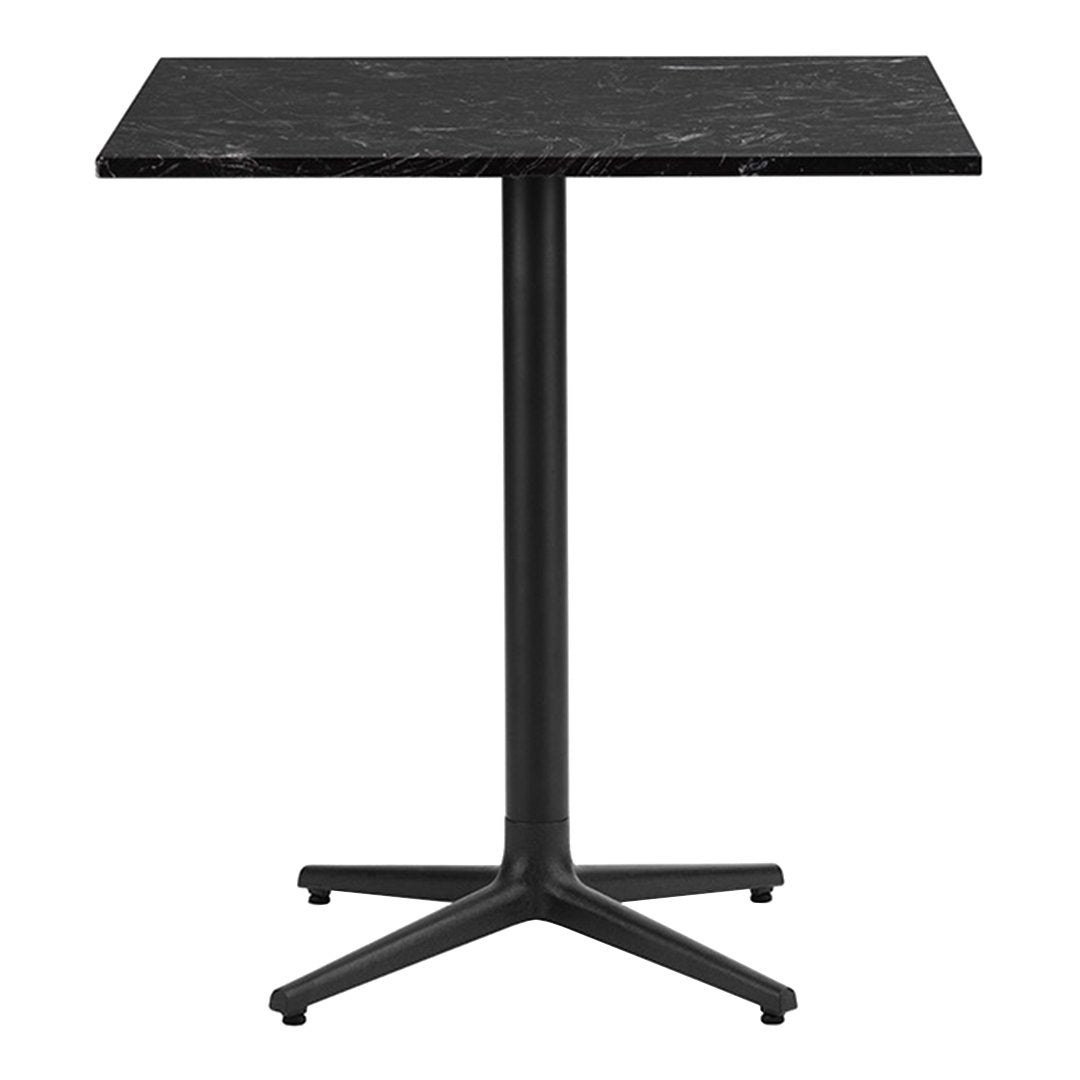 Allez Square Outdoor Cafe Table - Durable Metal Bistro Set for Patio, Garden, Restaurant - Weather-Resistant & Easy to Clean - Perfect for Dining, Coffee, Socializing Outdoors