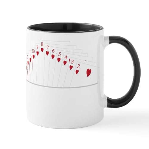 White/Black Inside - Hearts Bridge Suit Mug