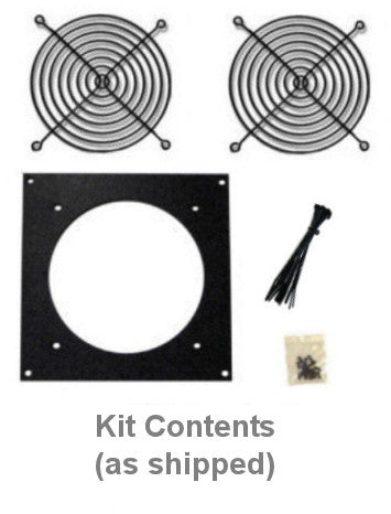 Coolerguys 92mm Single Hole Bare Fan Bracket Kit - Universal PC Case Cooling Solution for Multimedia Cabinets & Home Theaters - Perfect for Computer Builds and AV Equipment Cooling