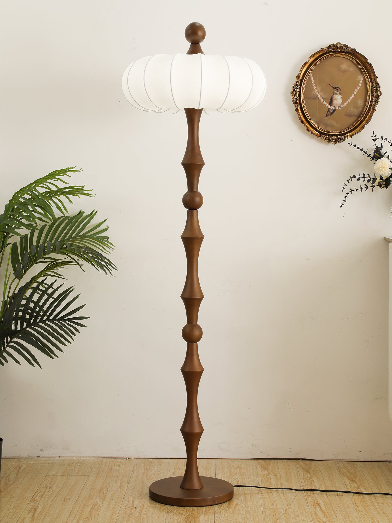 Adesso Orchard Modern Floor Lamp - Adjustable Brightness LED Standing Light for Living Room, Bedroom & Office - Warm White & Cool White Dimmable Lighting