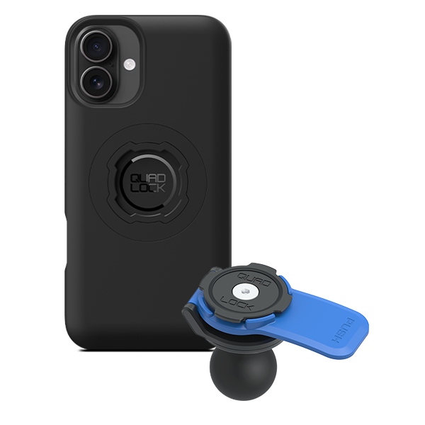 1 Ball Motorcycle Phone Mount Kit - Universal Adjustable Handlebar Holder for iPhone & Smartphones - Perfect for GPS Navigation & Hands-Free Riding