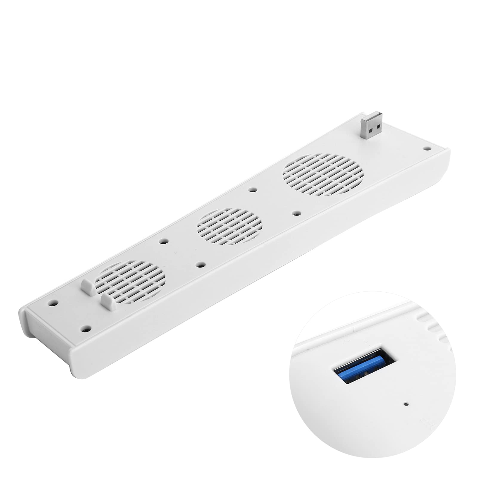 Cuifati USB Cooling Fan - 3 Speed Adjustable Temperature Controlled Cooler with High-Quality ABS Material for Desktop, Laptop, Gaming PC (White) | Perfect for Home Office, Gaming Setup & Workspace Cooling