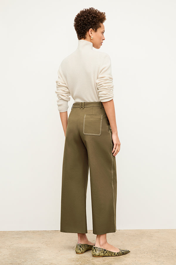 Abby Jean Contrast Stitch Eco-Friendly Better Than Denim Jeans in Oregano - Perfect for Casual Outfits and Sustainable Fashion