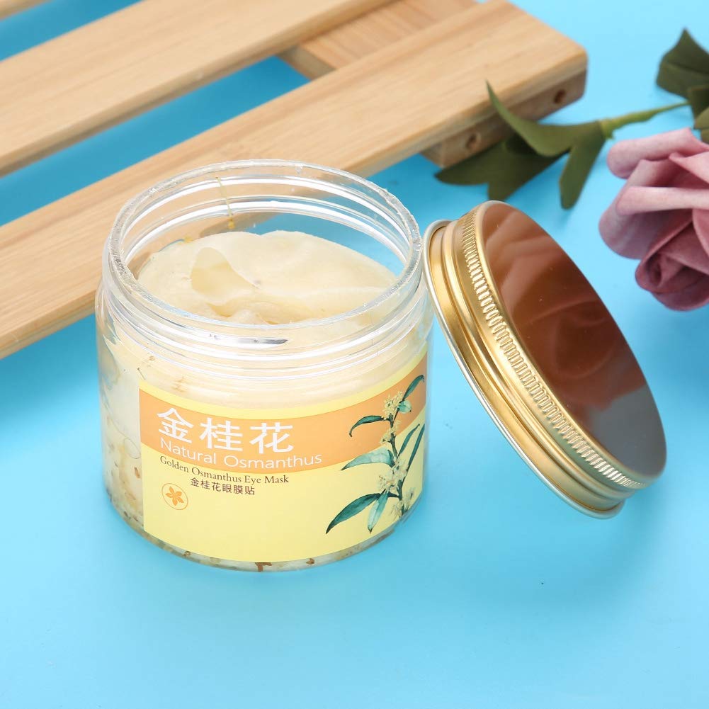 80-Pack Gold Osmanthus Eye Mask - Anti-Aging Collagen Under Eye Patches for Puffy Eyes, Dark Circles, Wrinkles & Eye Bags | Deep Moisturizing & Elasticity Boost | Perfect for Night Routine, Travel & Spa Days