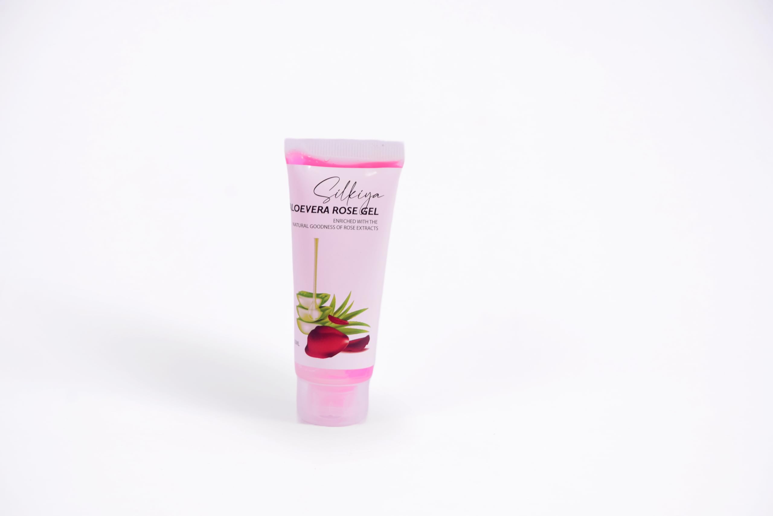 NutriWorld Aloe Vera & Rose Gel 50g - Soothing Moisturizer for Face, Body & Hair - Perfect for Sunburn Relief, Hydration & Skin Care