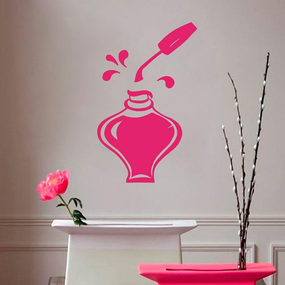 GADGETS WRAP Vinyl Wall Decal Nail Polish - Self-Adhesive DIY Home Decor for Bedroom, Living Room, Office | Easy to Apply & Remove