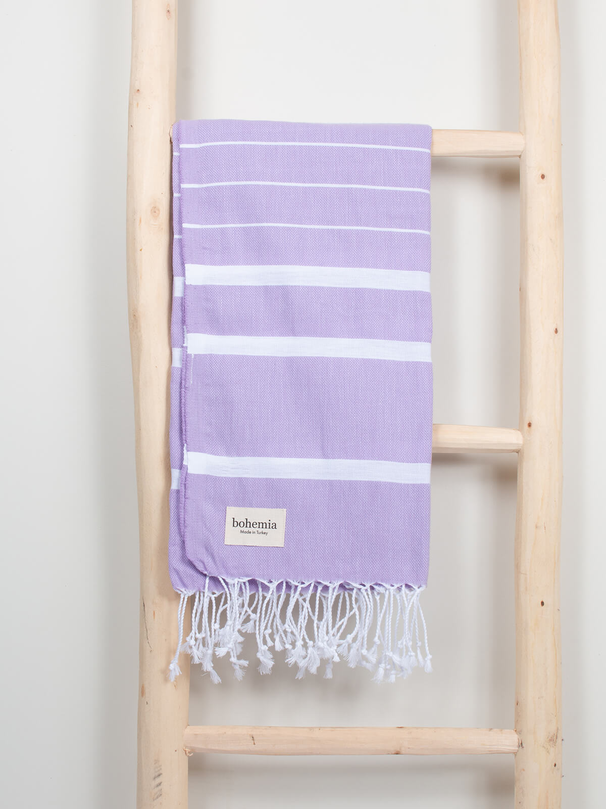 Ibiza Summer Hammam Towel - Soft & Absorbent Turkish Cotton Beach Towel for Pool, Yoga & Travel - Lightweight & Quick-Drying in Lilac