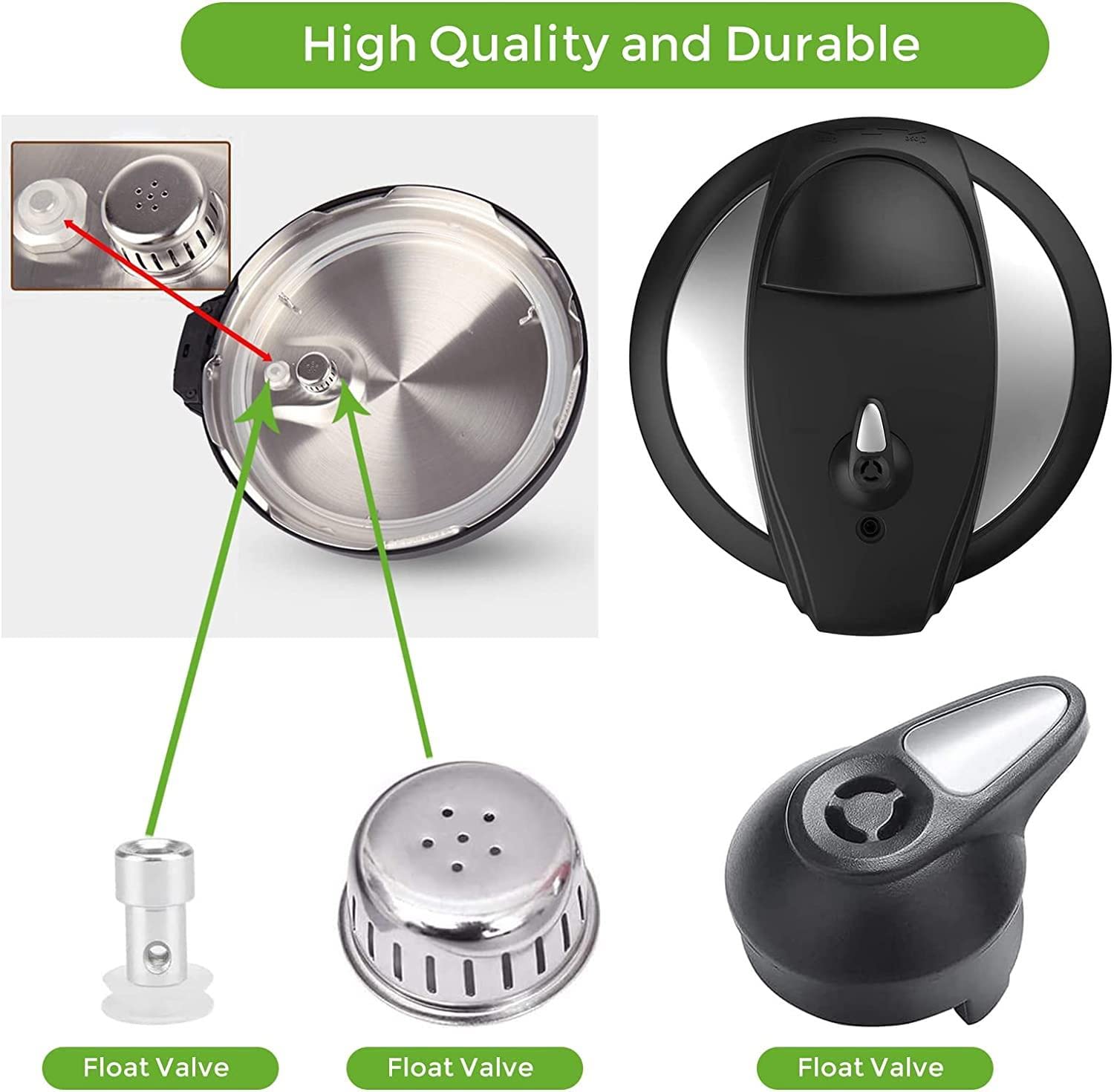 Instant Pot Pressure Cooker Steam Release Valve Replacement - Compatible with LUX Mini 3/5/6 Qt, IP-LUX50 & IP-LUX60 Models - Float Valve Accessories for Safe Cooking & Pressure Control - Perfect for Home Kitchens & Meal Prep
