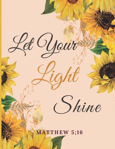 Bible Verse Notebook for Women - Matthew 5:16 Devotional Journal - Perfect Gift for Christmas & Thanksgiving - Home & Church Use