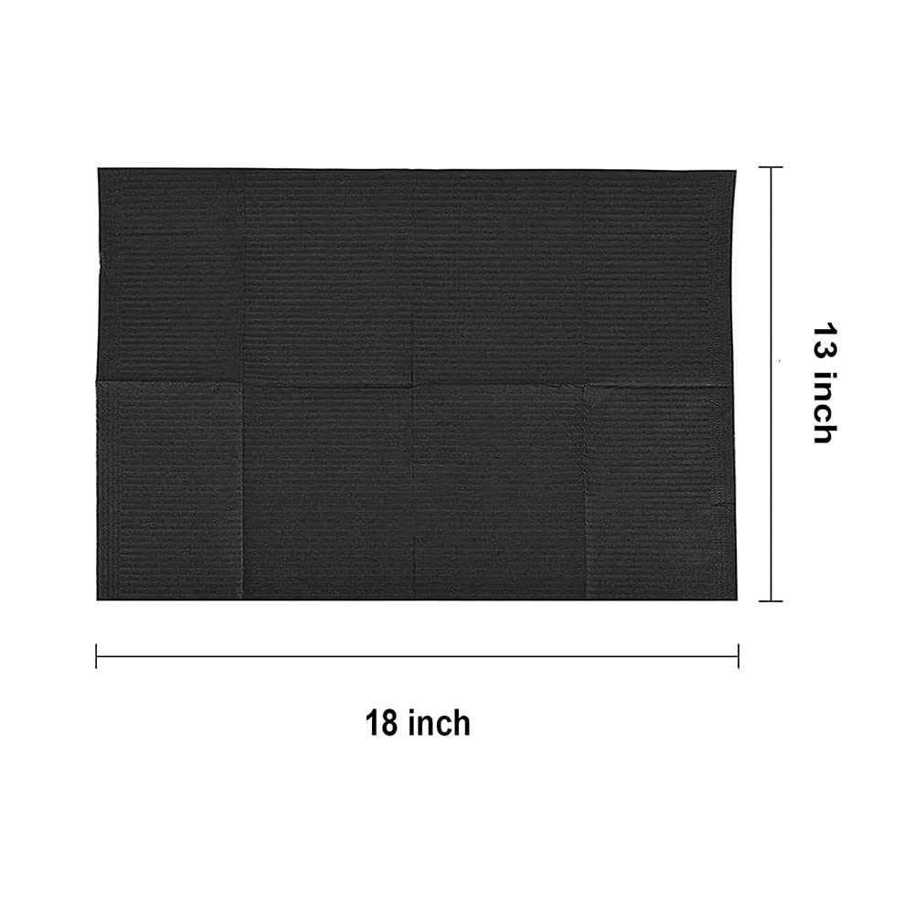 **JWCBDY 50Pcs Disposable Dental Bibs - 3-Ply Waterproof Patient Lap Cloths 13