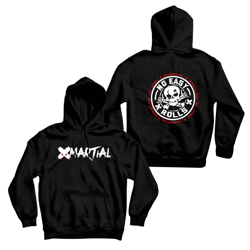 Premium Jiu Jitsu Hoodie - No Easy Rolls - Comfortable Training & Competition Wear for BJJ Athletes - Perfect for Gym, Dojo & Casual Streetwear
