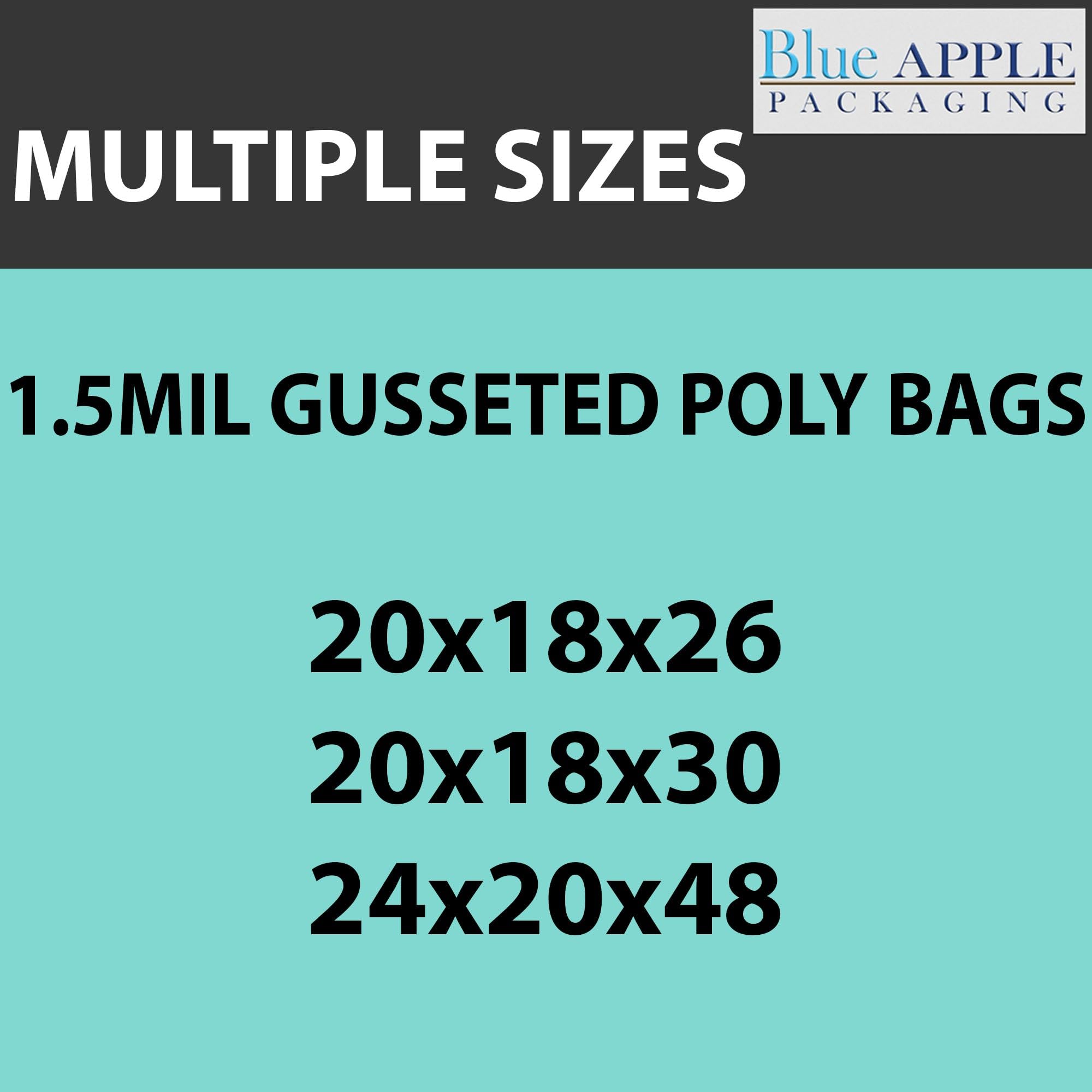 Durable 20x18x26 Clear Plastic Bags - 1.5Mil Heat Sealable for Party Favors & Gifts