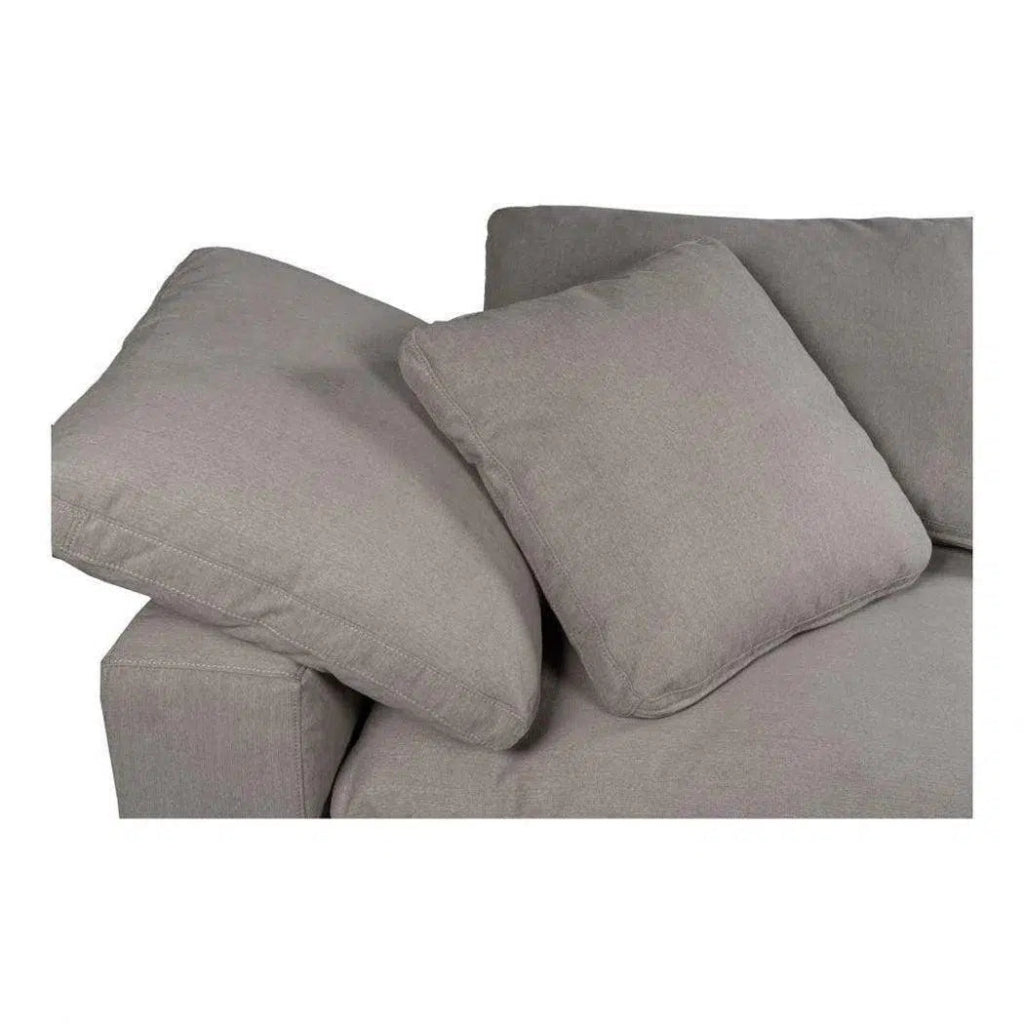 5-Piece Performance Terra Grey Modular Sectional Sofa Set - Perfect for Living Room, Lounge & Family Gatherings