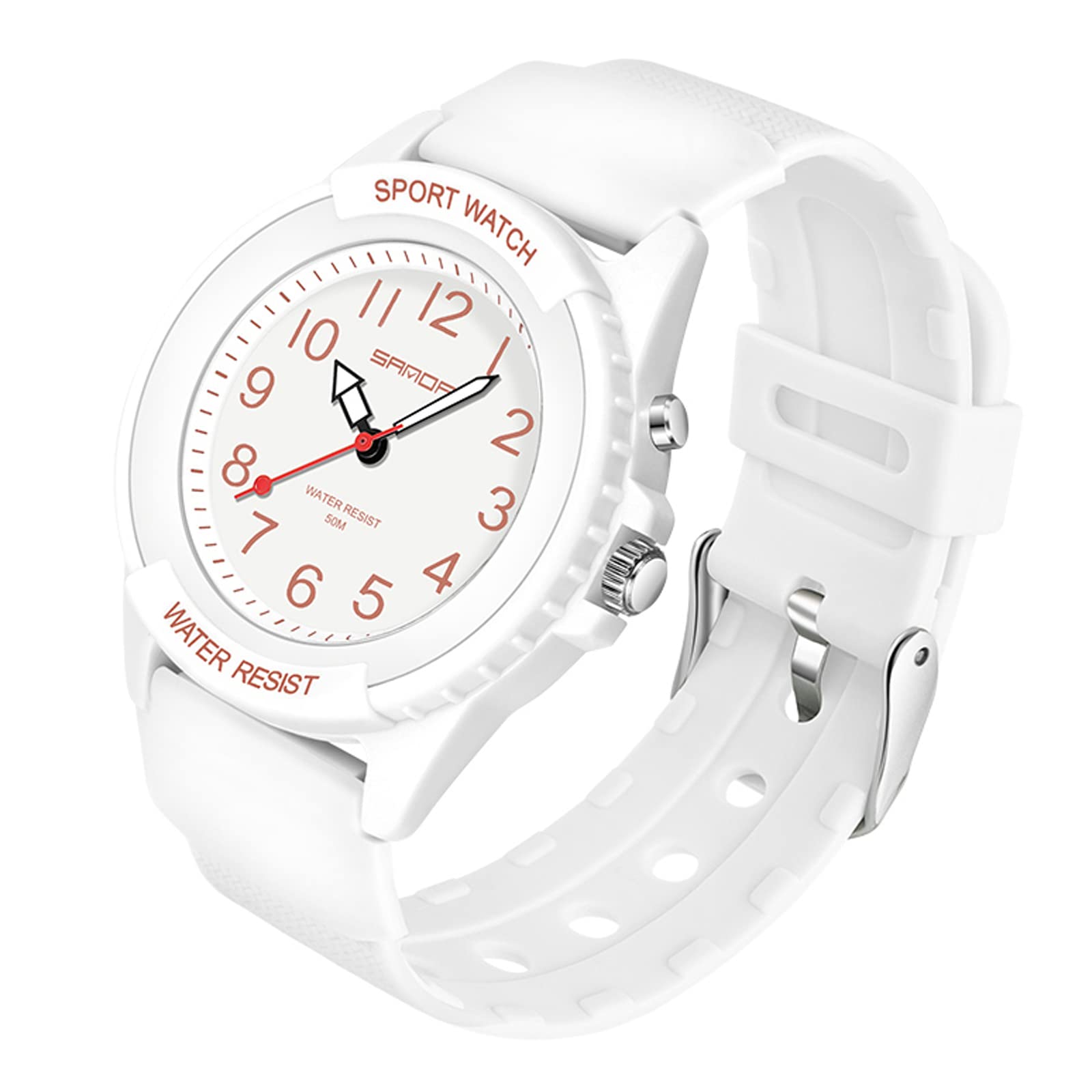 Women's Black Nurse Style Analog Quartz Watch - 5ATM Waterproof, Luminous Hands, Easy to Read Dial - Perfect for Medical Professionals, Healthcare Workers & Everyday Use