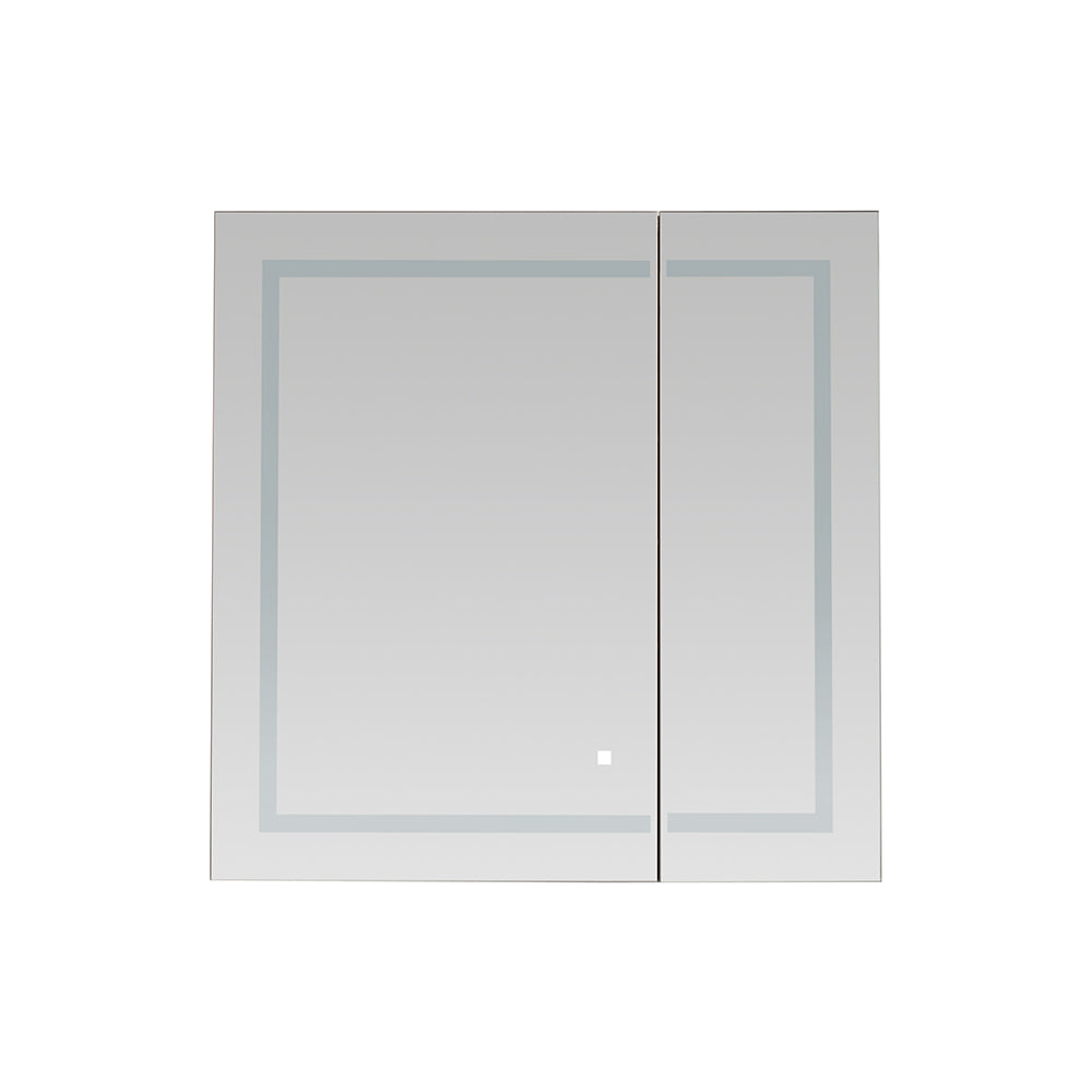 Aquadom Royale Basic Q 30x30 LED Lighted Bathroom Medicine Cabinet - Perfect for Modern Bathrooms & Vanities with Built-In Lighting