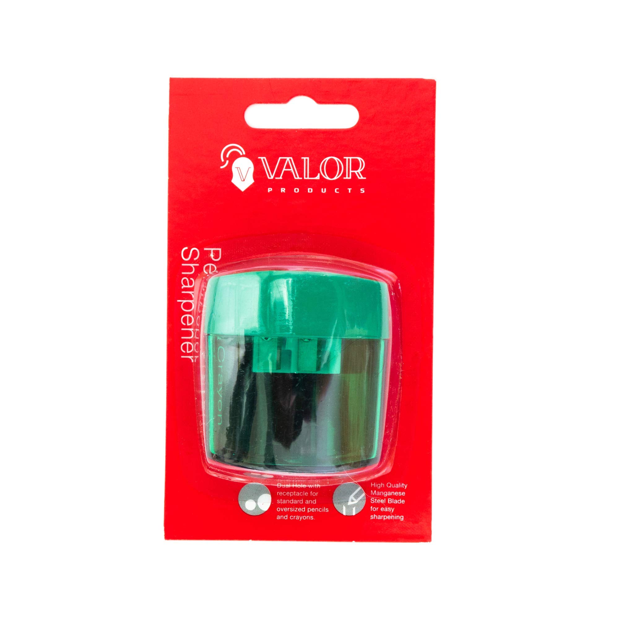 Valor Products 144-Pack 2-Hole Pencil & Crayon Sharpener - Bulk Classroom & Office Supplies for Teachers, Students & Artists