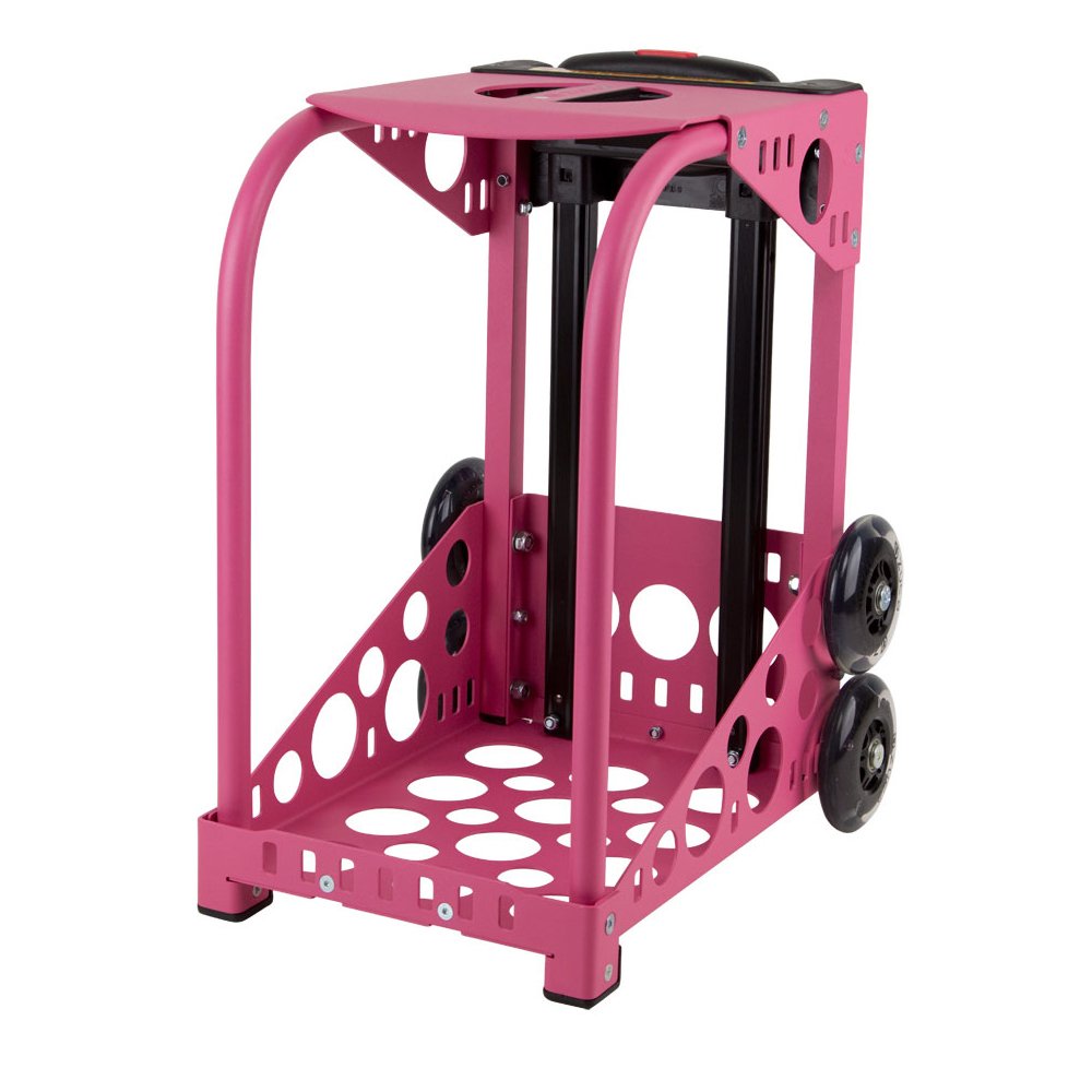 ZUCA Desert Blossoms Sport Insert Bag with Pink Frame & LED Flashing Wheels - Perfect for Gym, Travel, and Skating Accessories Storage
