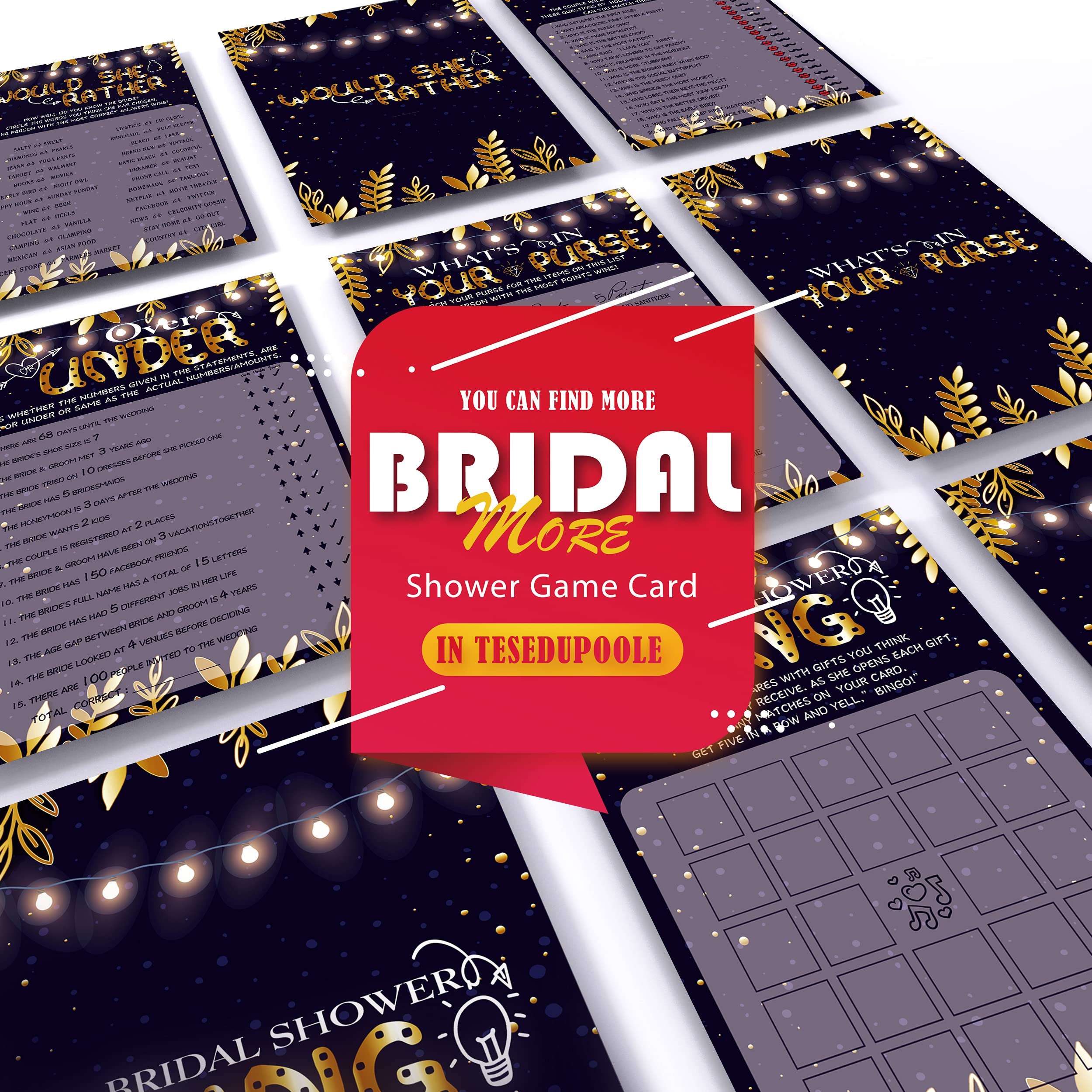 Bridal Shower Game Cards - 30 Pack Fun Wedding Shoe Game for Engagement Parties & Bachelorette Celebrations | Perfect Icebreaker Activity for Couples & Guests