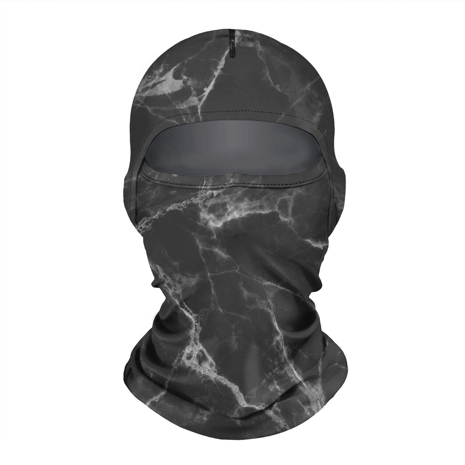 Wind-Resistant Rose Gold Marble Print Ski Mask Balaclava - Vintage Style Face Cover for Men & Women - Perfect for Winter Sports, Motorcycling & Outdoor Activities