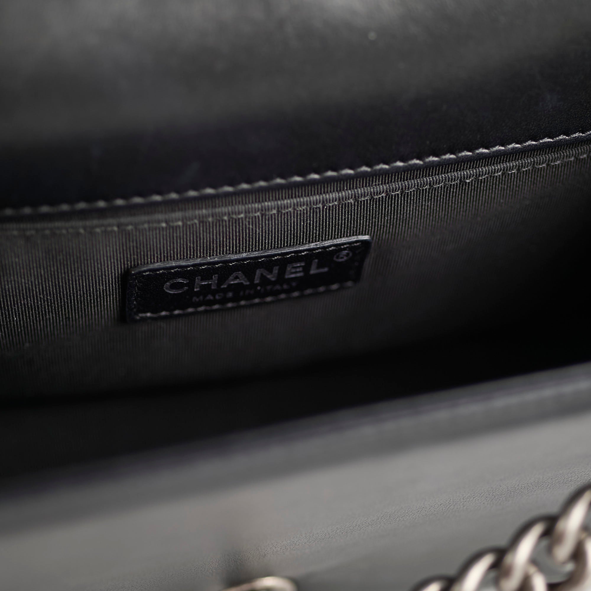 Chanel Old Medium Boy Bag Black Lambskin Leather 23 Series - Luxury Handbag for Women, Perfect for Parties, Work & Everyday Use